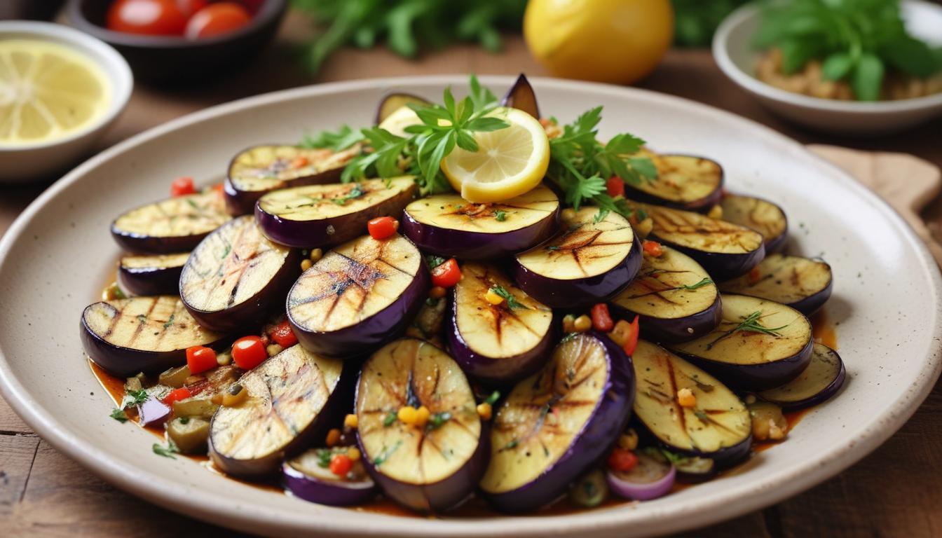 Zonguldak Usulü Közlenmiş Patlıcan Salatası